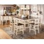 Ashley 583 Counter Height Table & 6 Bar Stools