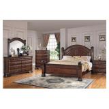 Queen Isabella bedroom suite. Bed, dresser,