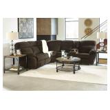 Ashley 523  PLUSH  Reclining Chocolate Sectional
