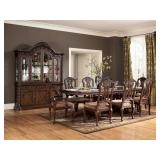 Ashley North Shore Double Pedestal Table andSnd 6