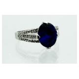 Oval 3.00 ct Tanzanite Soltiaire Ring