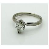 14kt Gold Marqiuse Cut 1.00 ct Diamond Soltiaire