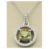 14kt Gold .70 ct Fancy Yellow Diamond Pendant