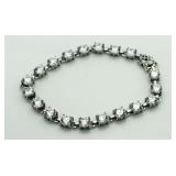 Brilliant 19.00 ct White Sapphire Tennis Bracelet