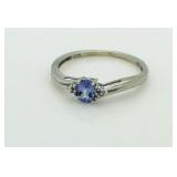 10kt Gold Delicate Amethyst Ring