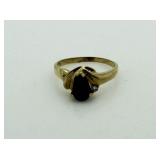 10kt Gold Onyx & Diamond Ring