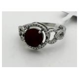 Genuine 2.42 ct Ruby & Diamond Ring