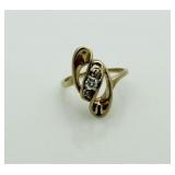 14kt Gold Diamond Estate Ring