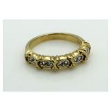 14kt Gold Diamond Journey Ring