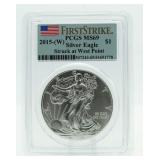 2015 West Point MS69 First Strike Silver Eagle