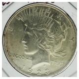 1923 BU Peace Silver Dollar