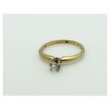 14kr Gold Brilliant .20 ct Diamond Soliitaire Ring