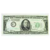 1934 Federal Reserve $500 Bank Note