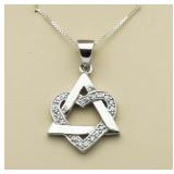 Genuine Diamond Heartagram Pendant