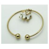 Swarovski Elephant Charm Bracelet