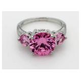 Stunning 3.50 ct Pink Sapphire Designer Ring