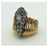 14kt Gold Antique 1.00 ct  Diamond Ring