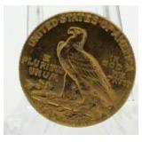 1915 Indian $2.50 Gold Piece