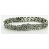 Chevron 1.00 ct Diamond Tennis Bracelet