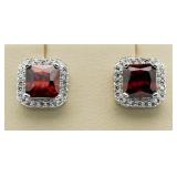 Quality 2.21 ct Ruby Designer Earrings