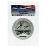 2016-P MS70 Pearl Harbor Silver Commemorative