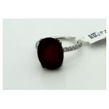 $20,525 14kt Gold 10.28 ct Ruby & Diamond Ring