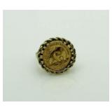 10kt Gold 1990 China Panda Gold Ring