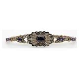 Vintage Style 11.50 ct Amethyst Tennis Bracelet
