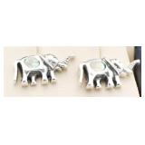 Abalaone Elephant Designer Earrings