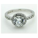 Brilliant 2.50 ct White Topaz Solitaire Ring