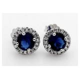 Gorgeous 2.00 ct Sapphire Earrings