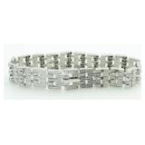 Panther Link 1.00 ct Diamond Tennis Bracelet