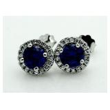 Gorgeous 2.00 ct Tanzanite Solitaire Earrings