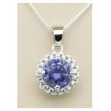 Gorgeous 2.00 ct Tanzanite Solitaire Pendant