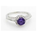 Beautiful Amethyst Solitaire Ring