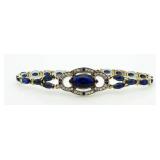 Marquise Cut 16.88 ct Sapphire Tennis Bracelet