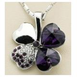 Swarovski 4 Heart Pendant