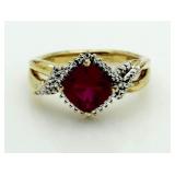 Ruby & Diamond Dinner Ring