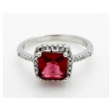 Cushion Cut 2.00 ct Ruby Dinner Ring