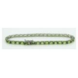 Beautiful 6.00 ct Peridot Tennis Bracelet