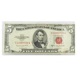 1953-B Red Seal $5 Bill