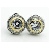 Brilliant White Sapphire Fashion Earrings