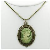 Vintage Style Cameo Pendant