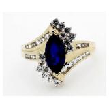 10kt Gold Sapphire Estate Ring