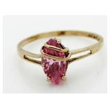 10kt Gold Pink Tourmaline Dinner Ring