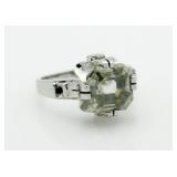 Asscher Cut 3.00 ct Moissanite Ring