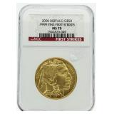 2006 MS70 First Strike .999 Gold Buffalo