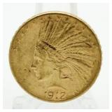 1912-S Indian $10 Gold Piece *Key Date