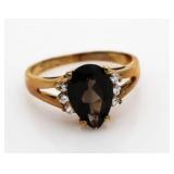 Pear Shape Chocolate Fashion Ring