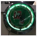 7 Up Neon Clock